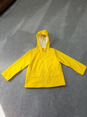 Kids Yellow Hooded Rain Jacket - Crewcuts